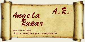 Angela Rupar vizit kartica